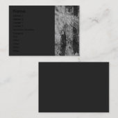 Alte Visitenkarte der Rollbügel (Vorne/Hinten)