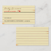 alte Visitenkarte des braunen Papiers (Vorne/Hinten)