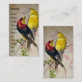 Alte Vögel Visitenkarte (Vorne/Hinten)