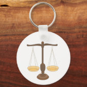 Alte Waage oder Bildebene Schlüsselanhänger (Vorderseite)