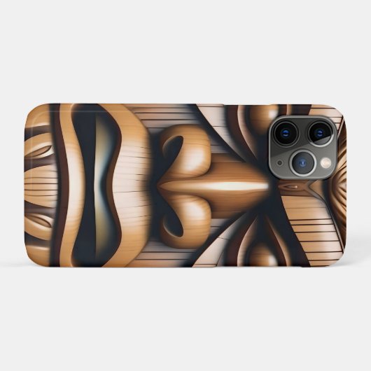 Alte Wächter: Tiki Holzkunst Case-Mate iPhone Hülle (Rückseite (Horizontal))