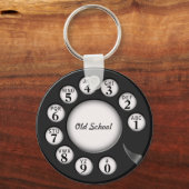 Alte Wählscheibe Telefon Wählrad Schlüsselanhänger (Vorderseite)