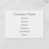 ALTE WALES VISITENKARTE (Rückseite)