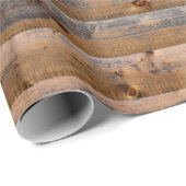 Alte Wand aus Holzplanken mit Rissen. Beam Geschenkpapier (Rolleneckpunkt)