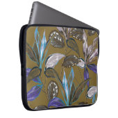 Alte Wandtextur mit Rissen, Retro-Hintergrund, Laptopschutzhülle (Vorne Rechts)