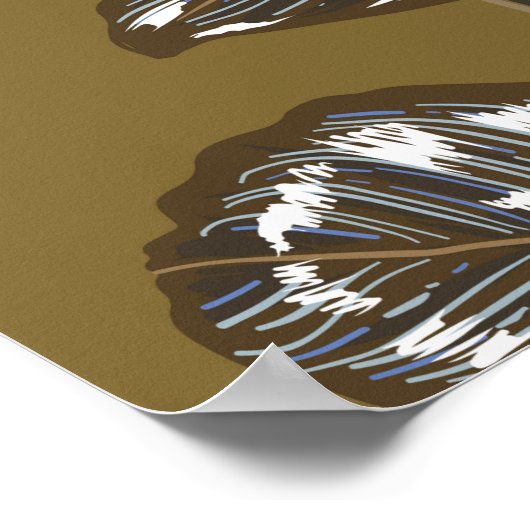 Alte Wandtextur mit Rissen, Retro-Hintergrund, Poster (Ecke)