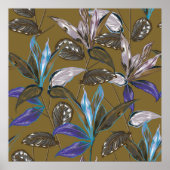 Alte Wandtextur mit Rissen, Retro-Hintergrund, Poster (Vorne)