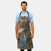 Alte Wandtextur mit Rissen, Retro-Hintergrund, Schürze (Getragen)