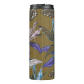 Alte Wandtextur mit Rissen, Retro-Hintergrund, Thermosbecher (Rückseite)