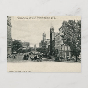 Alte Washington DC Pennsylvania Ave Postkarte