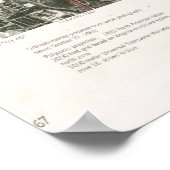 Alte Washington DC Satellitenfotografie Karte (196 Poster (Ecke)