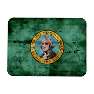 Alte Washington-Staatsflagge Magnet