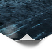 Alte Wasserfarbe mit einem Vogelglanz-Poster Poster (Ecke)