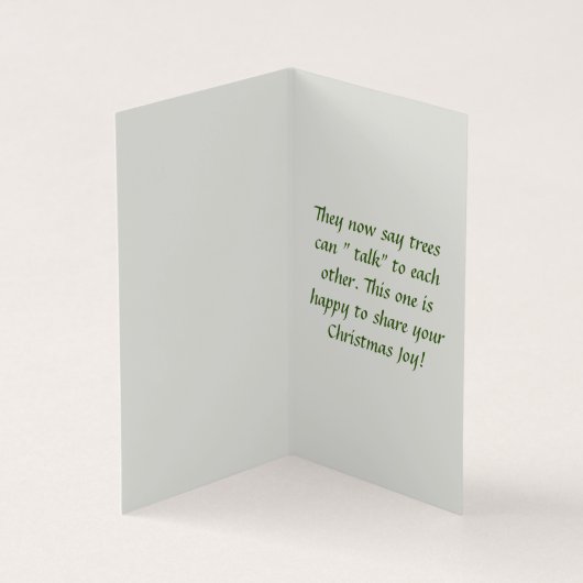 Alte Wasserfarbe Weihnachtsbaum in Snow Holi (Innenseite)