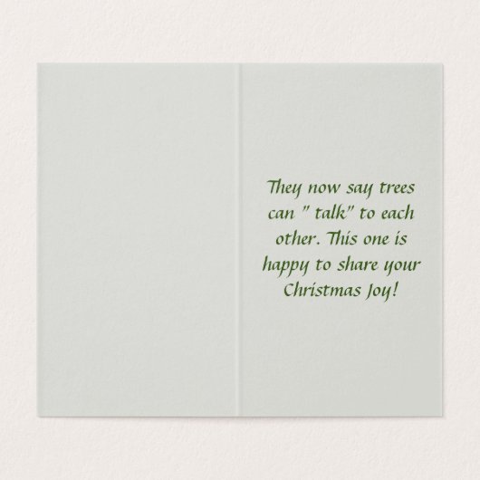 Alte Wasserfarbe Weihnachtsbaum in Snow Holi (Innenseite Aufgefaltet)