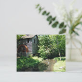 Alte Wassermühle und Bach Postkarte (Stehend Vorderseite)