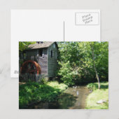 Alte Wassermühle und Bach Postkarte (Vorne/Hinten)