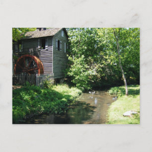 Alte Wassermühle und Bach Postkarte