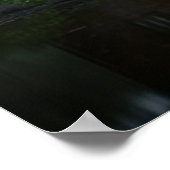 Alte Wasserrad-Mühle mit großer historischer Schön Poster (Ecke)