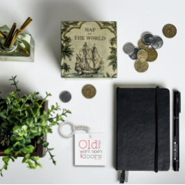 Alte Wege eröffnen neue Wege rotes Schwarz zitiere Schlüsselanhänger