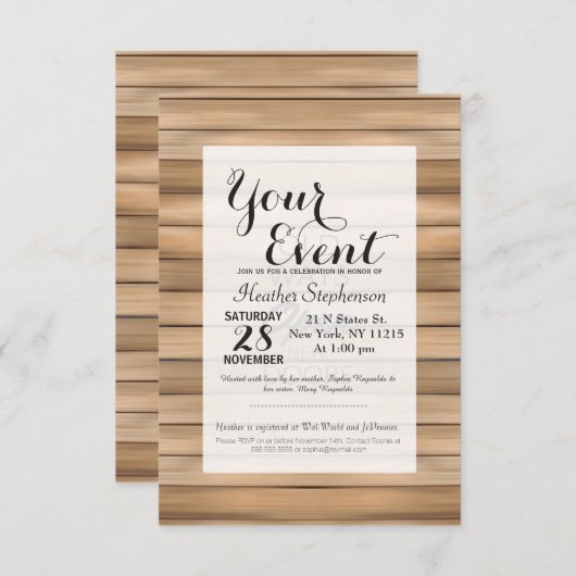 "Alte Wege öffnen keine neuen Türen" Einladung (Vorne/Hinten)