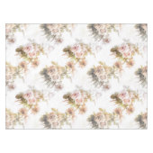 Alte, weiche Rose, rosa Bouquet-Muster Tischdecke (Vorderseite (Horizontal))