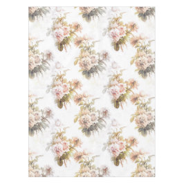 Alte, weiche Rose, rosa Bouquet-Muster Tischdecke