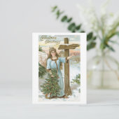 Alte Weihnachten, Angel Feiertagspostkarte (Stehend Vorderseite)