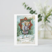 Alte Weihnachten, Angel Feiertagspostkarte (Stehend Vorderseite)