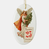 Alte Weihnachten, Angel Keramikornament (Rechts)