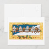 Alte Weihnachten, Babys Feiertagspostkarte (Vorne/Hinten)