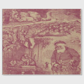 Alte Weihnachten Geschenkpapier (Flach)