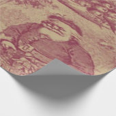 Alte Weihnachten Geschenkpapier (Ecke)