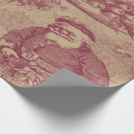 Alte Weihnachten Geschenkpapier (Ecke)