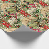 Alte Weihnachten Geschenkpapier (Ecke)
