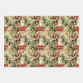 Alte Weihnachten  Geschenkpapier Set (Vorderseite 3)