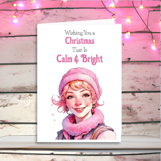 Alte Weihnachten in rosa Feiertag