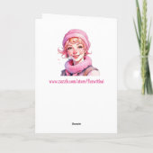 Alte Weihnachten in rosa Feiertag (Rückseite)