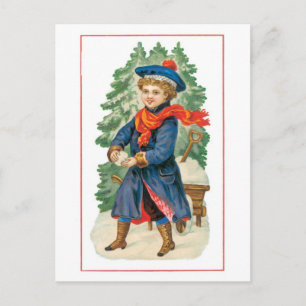 Alte Weihnachten, Junge Feiertagspostkarte