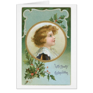 Alte Weihnachten, Junge, Holly