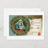 Alte Weihnachten, Maria Feiertagspostkarte (Vorne/Hinten)
