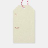 Alte Weihnachten Personalisiert Geschenkanhänger (Rückseite)