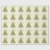 Alte Weihnachten Personalisiert Geschenkpapier (Flach)