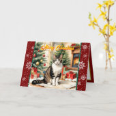 Alte Weihnachten Schöne Urlaubssammlung Karte (Gelbe Blume)