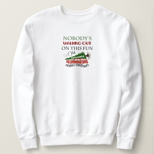 Alte Weihnachten Sweatshirt (Design vorne)