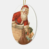 Alte Weihnachten, Weihnachten Keramik Ornament (Links)