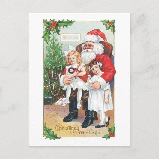 Alte Weihnachten, Weihnachten mit Mädchen (Vorderseite)