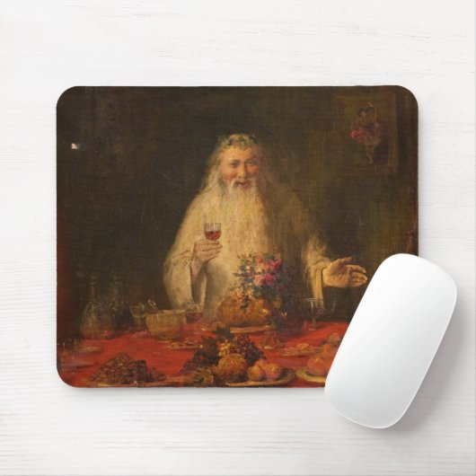 Alte Weihnachten (Weihnachtsmann) Mousepad (Mit Mouse)