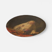 Alte Weihnachten (Weihnachtsmann) Pappteller (Schrägansicht)