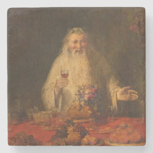 Alte Weihnachten (Weihnachtsmann) Steinuntersetzer